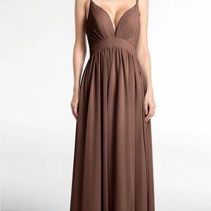 Chocolate Brown Formal / Bridesmaid Dress